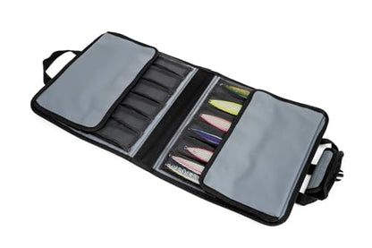 Nomad Design Jig Wallet - Fishing Lure Organizer with Hook Mesh Storage System, 12 individual mesh pockets Waterproof Jig Storage Bag with Optional Insert Sleeve - size: Wallet