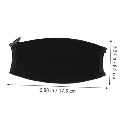 Gadpiparty Zipper Headphone Headband Cover Pad Neoprene Protector for Qcii Comfortable and Headband Cushion for Black
