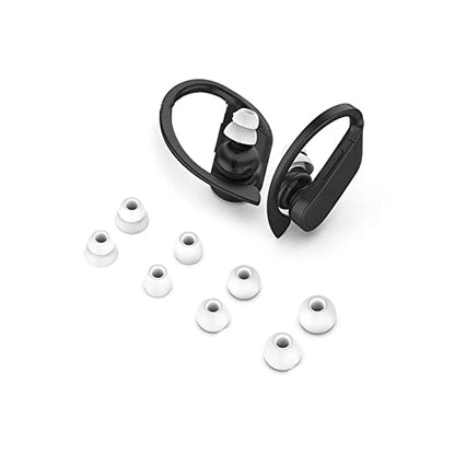 Replacement Eartips Silicone Earbuds Buds Set Earplug Compatible with PowerBeats Pro Beats Wireless Headset and Universal for 3.8mm Caliber Headset(White)