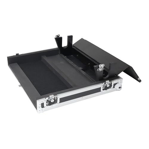 ProX XS-AHQU24DHW ATA Digital Audio Mixer Flight Case for Allen and Heath QU-24 Console with Doghouse compartment and Caster wheels