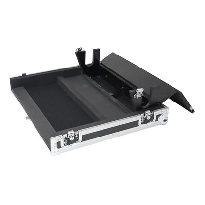 ProX XS-AHQU24DHW ATA Digital Audio Mixer Flight Case for Allen and Heath QU-24 Console with Doghouse compartment and Caster wheels