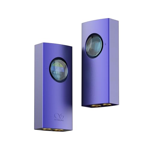 SHANLING UA1 II Headphone Amplifier Portable USB DAC AMP – Dual CS43131 Chips, 3.5mm + 4.4mm, 768kHz/32bit DSD512, 0.96" LCD Display, Hi-Res Audio for Smartphones, PC (Purple) - color: Purple