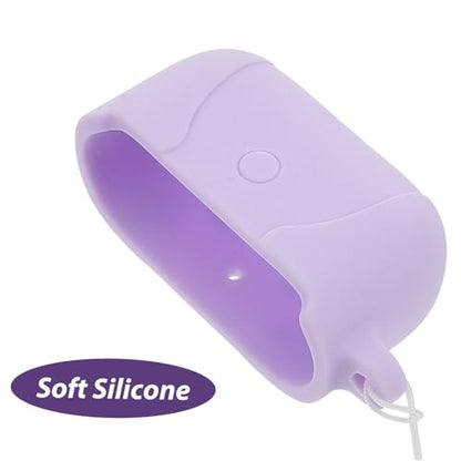 Earbud Case Covers: Silicone Earphone Protective Skin Accessories Earphone Charging Case Covers for Women Men Compatible with Airpods 3 Violet