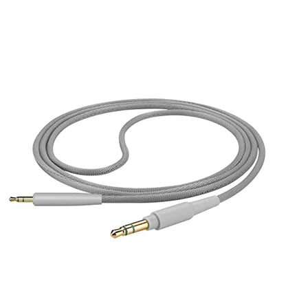 GEEKRIA Audio Cable Compatible with Bose QuietComfort Ultra/SE/45/35II/35, 700, SoundLink II Headphones, 2.5mm to 3.5mm Braided Nylon Replacement Stereo Cord (4ft/1.2m)