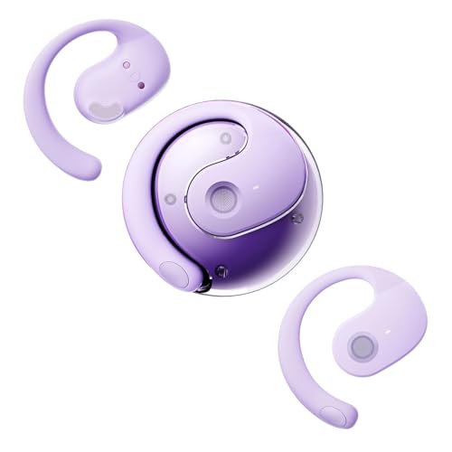 Xmenha Over The Ear Earbuds Open Ear Headphones Over The Ear Headphones | Over Ear Earbuds Air Bone Conduction Earbuds Earphones Air Bone Conducting Conduction Headphones Bluetooth - color: Purple, style: Normal