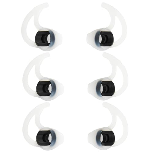 Silicone Earbud Tips Replacement Ear Bud Tips Compatible with Bose SoundSport Freestyle IE2 IE3 Headphone Ear Tips Rubber Tips Earbud Covers Large 3 Pairs - size: L