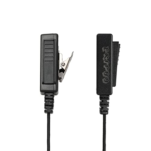 Nylon Braided PTT Surveillance Earpiece for Motorola 2-Pin Radios - style: 1 Pack