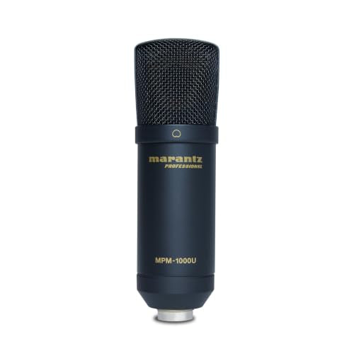 Marantz Professional MPM-1000U USB Condenser Microphone | Plug and Play USB, PC and Mac Compatible, for Voice Chat, Content Creation, Gaming, Streaming and Podcasts - style: USB Mic