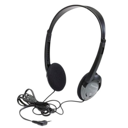 Panasonic Headphones On-Ear Lightweight with XBS RP-HT21 (Black & Silver) - size: 36 x 6.7 x 0.5 inches (Pack of 1), style: On Ear - No Mic
