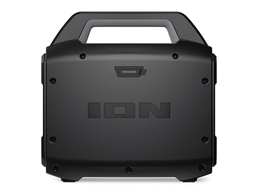 ION Sport Boom 60W Portable Bluetooth Outdoor Speaker | Water Resistant, Radio, Karaoke Mic, USB Charging, Stereo Linking, Bass Boost and App Control, for Parties and Outdoor Events - style: Sport Boom