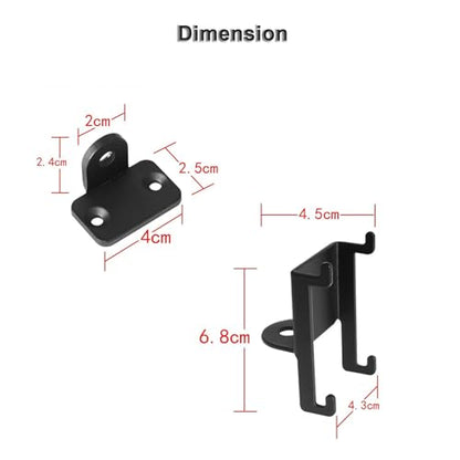 2 Pack Wall Mount Brackets for Bose Virtually Invisible 300 Wireless Surround Speakers, Black
