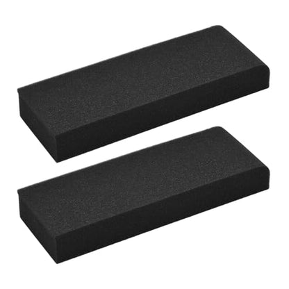 LiebeWH Acoustic Isolation Foam Shockproof High Density Speaker Pads, Black Sloped Monitor Pads for Stable Sound Output, 27x10cm for Home and Professional Studios (27 X 10cm) - size: 27 X 10cm
