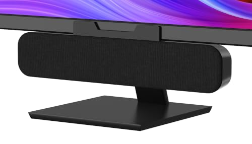 YYV Computer Speakers for Desktop PC | Monitor Speakers for Laptop,Pc Speakers with Loud Sound,Volume Control Easily Clamps to Monitors(Black)
