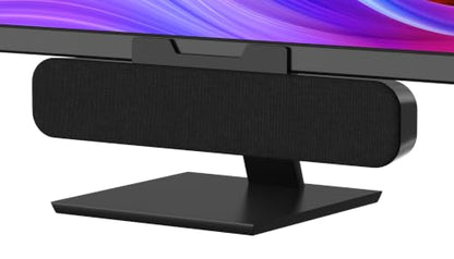YYV Computer Speakers for Desktop PC | Monitor Speakers for Laptop,Pc Speakers with Loud Sound,Volume Control Easily Clamps to Monitors(Black)