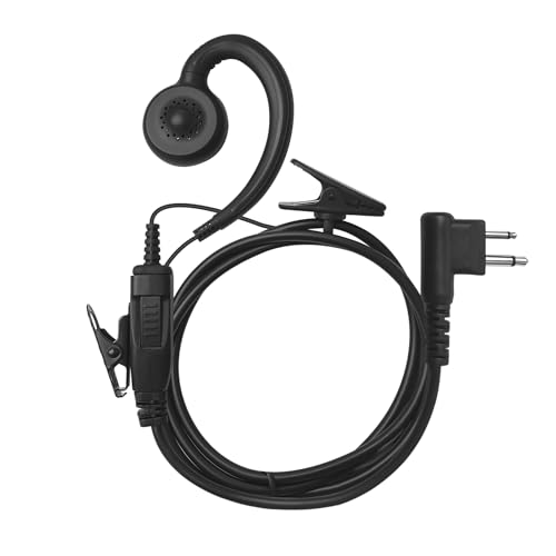 Cls1110 Cls1410 C-Shape Swivel Earpiece Headset for Motorola RDM2070D | 1 Pack 1-Wire Ear piece Headset Mic for CP200 CP200D CP100 CP100D CLS1413