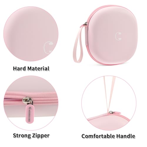 Comecase Headphone Case for JBL Tune 770NC，for JBL Live, 770NC, 660NC, 650B | Adjustable Divider, Cable Space and Carry Handle for Commuting, Gym and Travel, Students and Music Lovers, Case Only - Pink - color: Pink