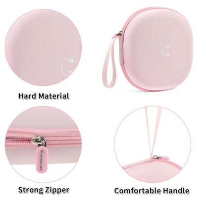 Comecase Headphone Case for JBL Tune 770NC，for JBL Live, 770NC, 660NC, 650B | Adjustable Divider, Cable Space and Carry Handle for Commuting, Gym and Travel, Students and Music Lovers, Case Only - Pink - color: Pink