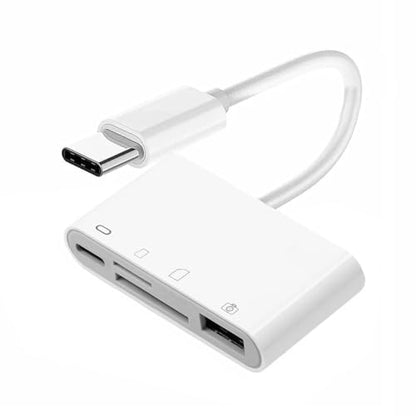 CY USB 2.0 Type C USB-C to TF Micro SD SDXC USB Female Card Reader PD 27W Adapter for Laptop Tablet Phone - style: SD+TF+USB+PD