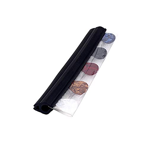 Alnicov Guitar Picks Holder Clamp Clip Black Rubber Microphone Stand Pick holder with 5Pcs Picks