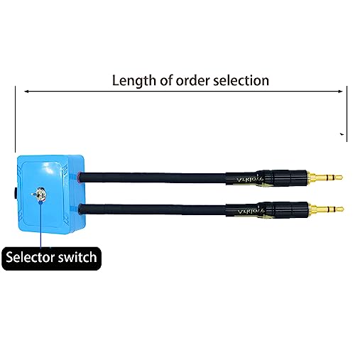 Arklove 25ft Shielded 1/8" aux Input 3.5mm Female to 2X 3.5 Output Splitter Stereo Audio Video Cable Out 3.5 Male to Two 3.5 Male in Dual Speaker Cord 24k Gold Plated Cord - size: 25ft, style: 3.5mm to dual 3.5(L+R)