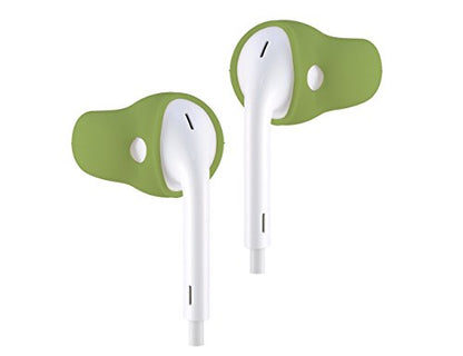 ACOUS Design Purest Earbuds Covers Anti-Slip Sport Covers Compatible with Apple EarPods and AirPods (Olive Gray) - color: Olive Gray