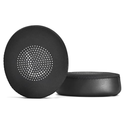Jabra Elite 45h Evolve2 65 UC 무선 헤드폰용 젤 교체용 이어 패드 쿠션, 부드러운 단백질 가죽 폼 베개 쿨링 귀마개 커버 컵 포함