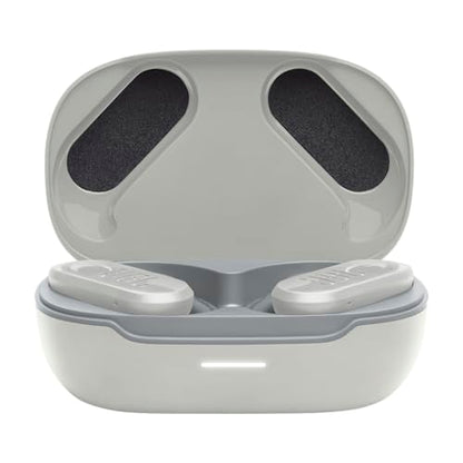 JBL Endurance Peak 3 - Dust and Water Proof (IP68) True Wireless Active Earbuds, JBL Pure Bass Sound, Up to 50 Total Hours of Playback with Speed Charge, Ambient Aware & Talk Thru (White) - color: White
