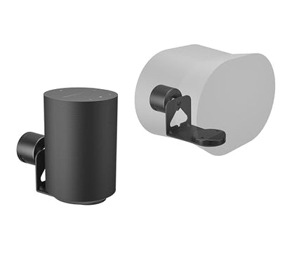 ynVISION.DESIGN Wall Mount for Sonos Era 100, 100 SL, 300, 2 Pack, Black | Adjustable brackets that tilt, swivel, and rotate for flexible speaker placement, Compatible with ERA 100, 100 SL, or 300