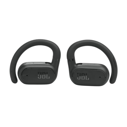 JBL SoundGear Sense - True wireless Open-ear headphones, OpenSound Technology, Splash and dust resistant (Black) (Renewed)