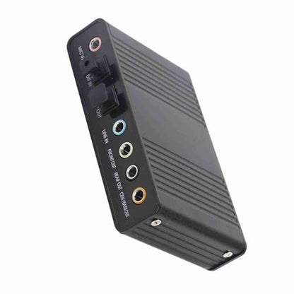 Dioche 5.1 Extern6 Channel USB Sound Card, External Digital Optical SPDIF Audio Adapter for PC & Laptop, Plug and Play, 5.1 Channel with HighEnd Chip for Singing, Music, Games