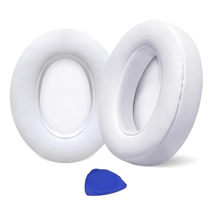 Aurivor Studio 3 Replacement Ear Pads for Beats Studio 3/2 Headphones, Cushions Earpads with Premium Protein Leather, Softer Memory Foam, Stronger Adhesive (White) - color: White