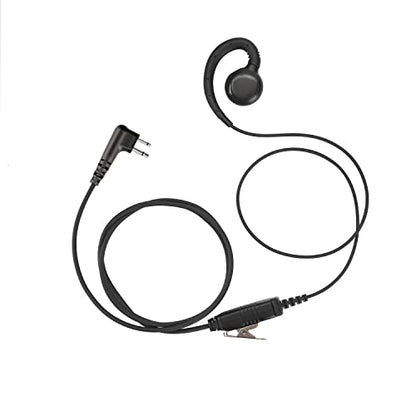 Noise-Reducing PTT Surveillance Earpiece for Motorola 2-Pin Radios | Compatible with CP200D/CP200/CP100D/R2, CLS1110/1410, BPR40/50DX & RMU2040 Walkie Talkie, 1-Pack - style: 1 Pack