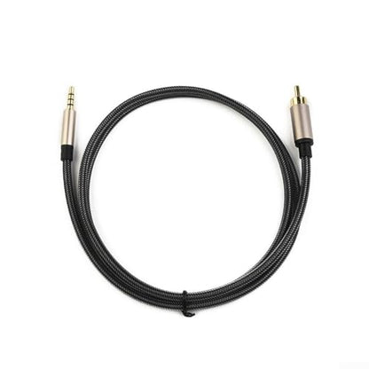Digital Coaxial Audio Video Cable 3.5mm Male to RCA-SPDIF, Gold-Plated Connectors, Pure Copper Conductor, Nylon-Braided, for Compatible for HDTV, Soundbar, Amplifiers, Speaker(1M) - size: 1M