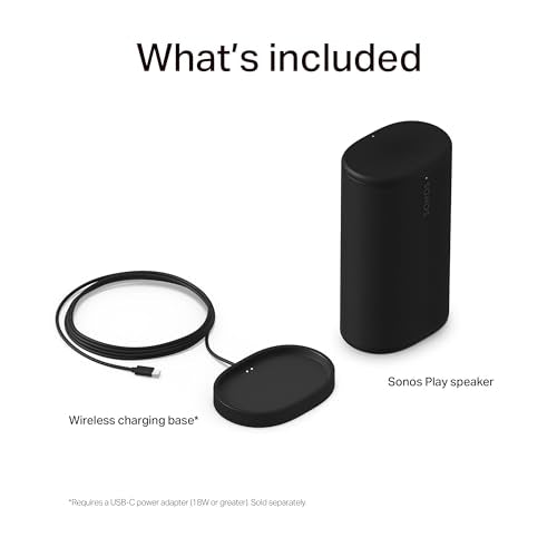 Sonos Play Portable Bluetooth Speaker - Black - color: Black, size: Pack of 1