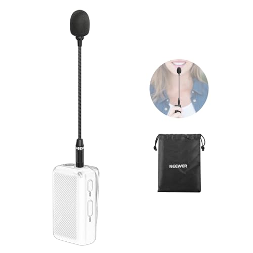 Neewer 3.5mm TRS Omnidirectional Condenser Microphone, Mic for Interviews and Content Creators, Compatible with DJI Wireless Mic Transmitters Compatible with Rode Wireless GO II 2 CM28, CM7 - style: CM7 Mic
