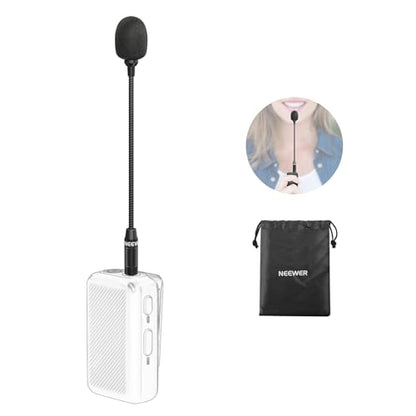 Neewer 3.5mm TRS Omnidirectional Condenser Microphone, Mic for Interviews and Content Creators, Compatible with DJI Wireless Mic Transmitters Compatible with Rode Wireless GO II 2 CM28, CM7 - style: CM7 Mic