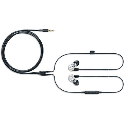 Shure SE215 Wired Sound Isolating Earbuds, Clear Sound, Single Driver, Secure in-Ear Fit, Detachable Cable, Durable Quality, Compatible with Apple & Android Devices - Clear - style: Gen 2