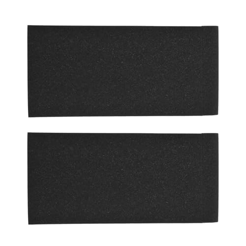 LiebeWH Acoustic Isolation Foam Shockproof High Density Speaker Pads, Black Sloped Monitor Pads for Stable Sound Output, 27x10cm for Home and Professional Studios (27 X 14cm) - size: 27 X 14cm