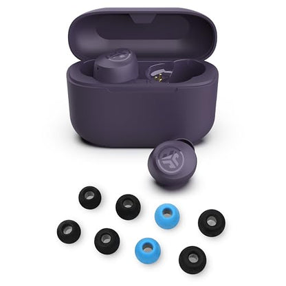 JLab Go Air Pop+ True Wireless Bluetooth Earbuds in Violet Plus Cloud Foam Mnemonic Earbud Tips