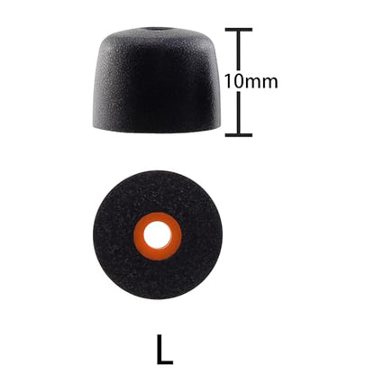 Replacement Memory Foam Ear Tips for Shure SE215 PRO SE215, Large - size: Large