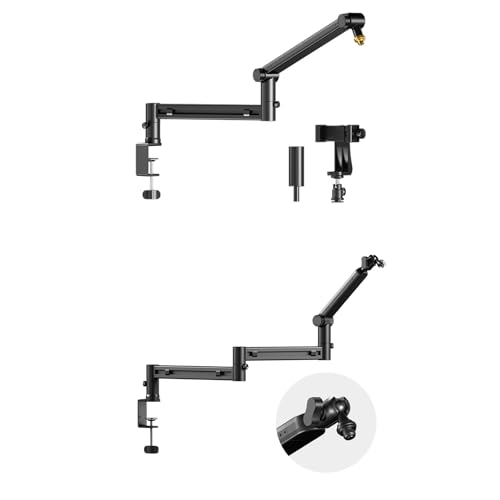 Stable Rotating Boom Arm Holder with Hidden Cable Routing for Home Studio Broadcasting Stable Rotating Boom Arm Holder with Hidden Cable Routing for Home Studio Broadcasting - color: Regular 1style