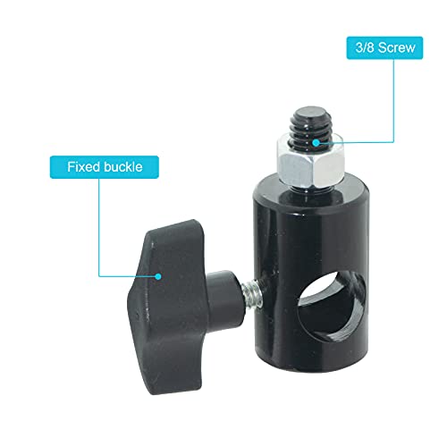 WELLMAKING 2PCS Rapid Adapter 3/8" Screw Mount Bracket for Light Stands | designed for DSLR cameras, boom arms and studio lighting accessories & stable mounting solutions for photography setups.