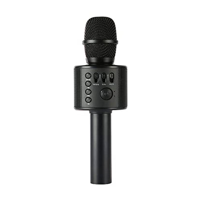 Wireless Bluetooth Karaoke Microphone with Built-in Speakers + HD Recording, Portable Handheld Mic | Black - style: Black