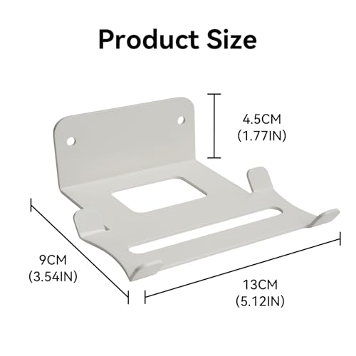shinar Metal Wall Mount Compatible with Bose SoundLink Flex 1st & 2nd Gen | Wall Bracket Accessory Stand Compatible with Soundlink Flex Integrated Cable Management White (White) - color: White