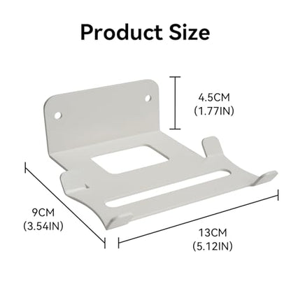 shinar Metal Wall Mount Compatible with Bose SoundLink Flex 1st & 2nd Gen | Wall Bracket Accessory Stand Compatible with Soundlink Flex Integrated Cable Management White (White) - color: White