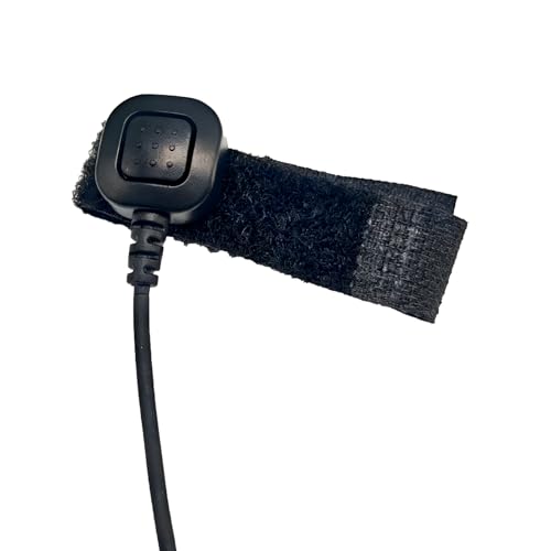 Professional Throat Mic with K1 Dual Pin Connector for Two Way Radio, Neck Mic PTT Headset for Baofeng UV-5R, BF-888S, Retevis H-777, RT22, Kenwood TK-340, Arcshel AR-5, HYT TC286 (3pack)
