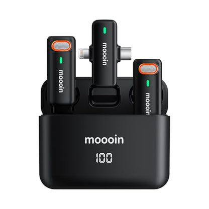 Wireless Lavalier Microphone with AI Noise Reduction & Voice Changer-Plug-and-Play, Mini Portable, Wireless Transmission for iPhone/Android Vlogging, Interviews & Live Streaming - color: M3