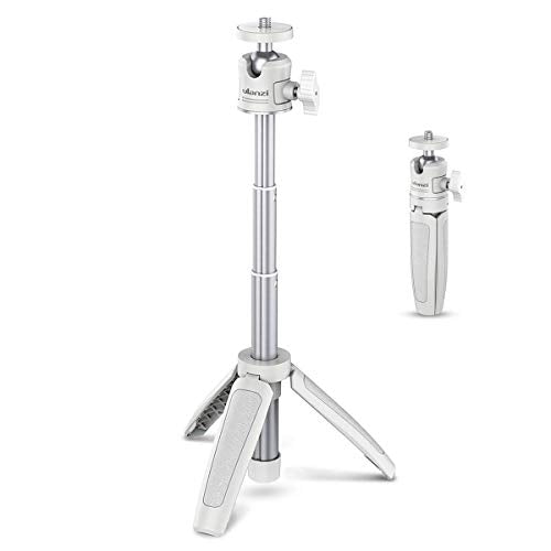 ULANZI Extension Pole Tripod Mini Selfie Stick Stand Handle Grip Vlogging | for iPhone 13 Pro Max Smartphone OSMO Pocket 4 3 Canon G7X Mark III Sony RX100 DJI Osmo Nano Luna Cameras White - color: White