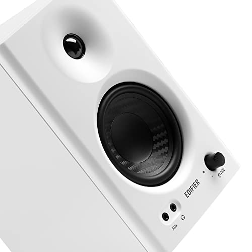 Edifier MR4 Studio Monitor Speakers, 4 inch Active Near-Field - color: White