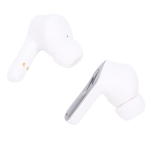 Wireless Gaming Earbuds Low Latency Bluetooth 5.3 for Console PC Tablet and Smartphone 20ms ENC Mic 10mm Driver (White) - color: White